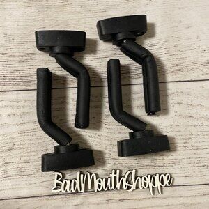 *Set of 4 Black Foam Wall Mounted Guitar Instrument Hooks